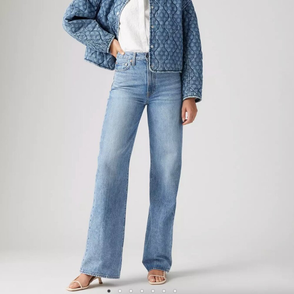 Levi's® Premium Ribcage Wide Leg Women's Jeans Size 25 | RAW EDGE